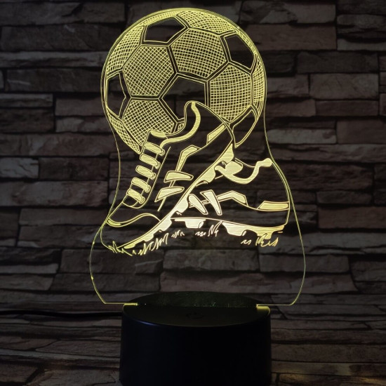 Foci cipő 7 színű 3D led lámpa