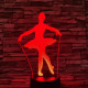 Balettos lány 3D led lámpa