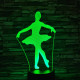 Balettos lány 3D led lámpa