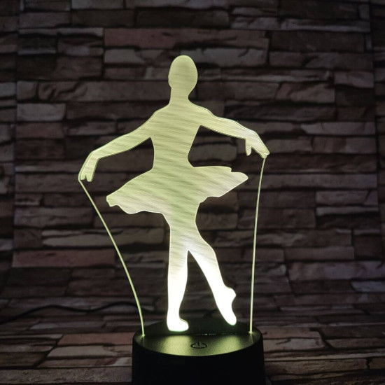 Balettos lány 3D led lámpa