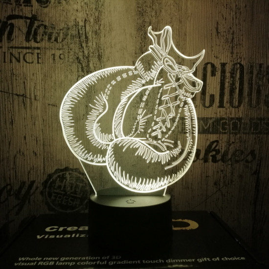 Bokszkesztyű 7 színű 3D led lámpa