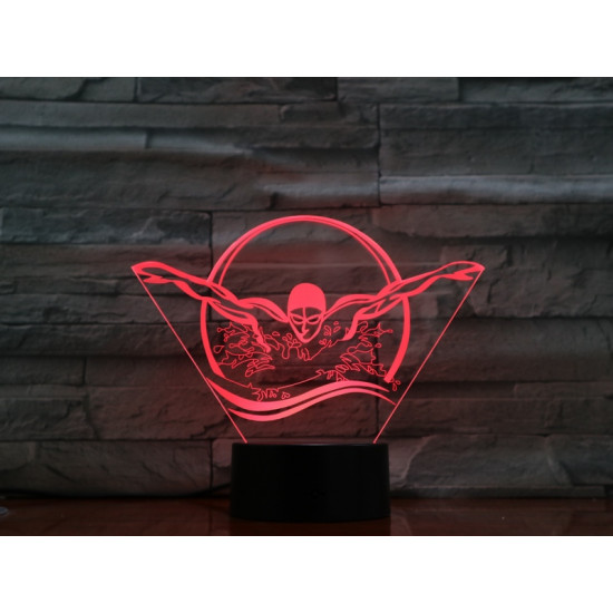 Úszó 7 színű 3D led lámpa