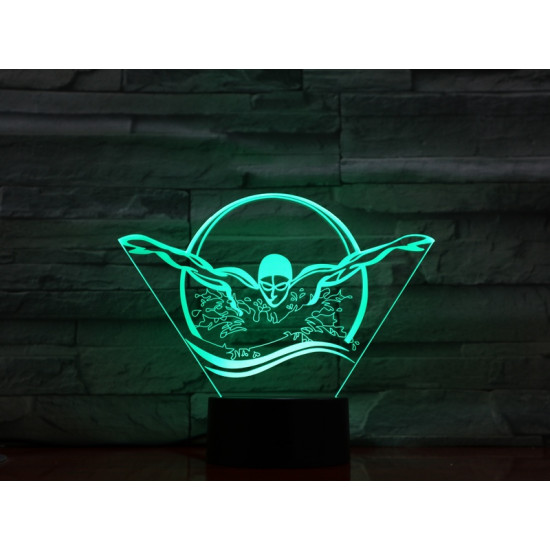 Úszó 7 színű 3D led lámpa