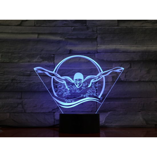 Úszó 7 színű 3D led lámpa