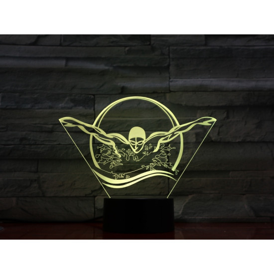 Úszó 7 színű 3D led lámpa