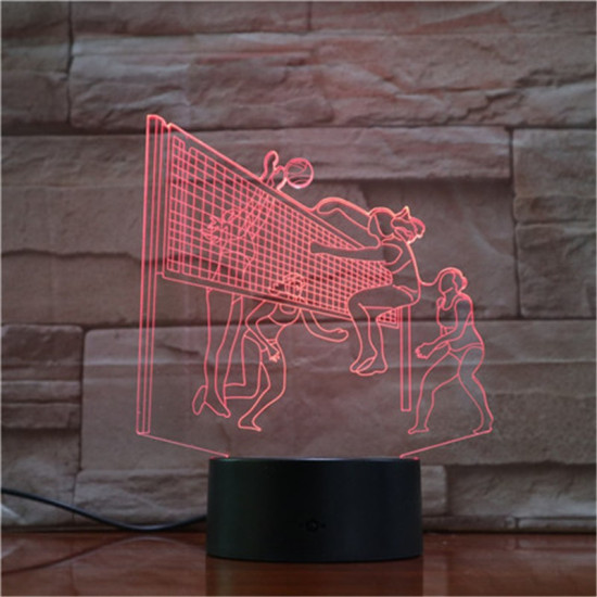 Röplabda 3D led lámpa