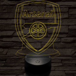 Arsenal 7 színű 3D led lámpa