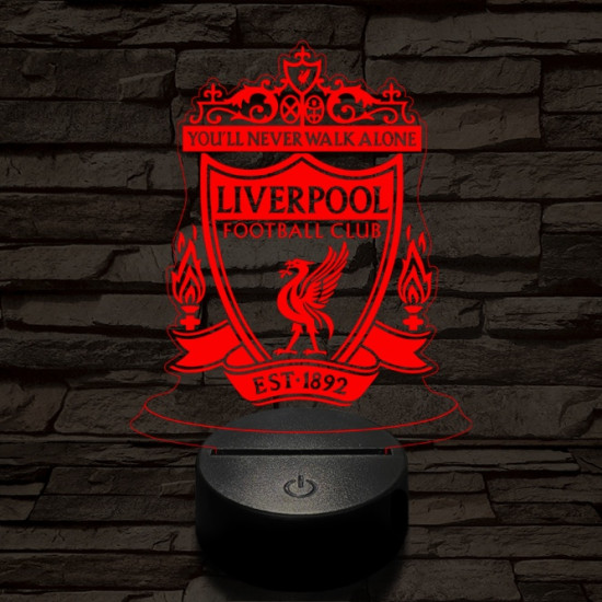 Liverpool 3D led lámpa