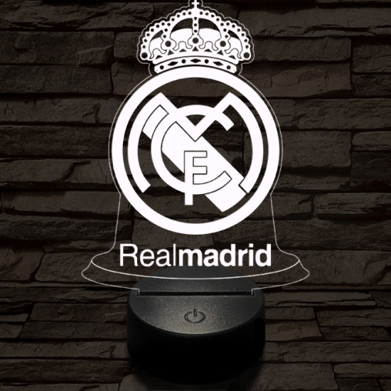Real Madrid CF 3D led lámpa