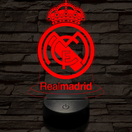Real Madrid CF 3D led lámpa