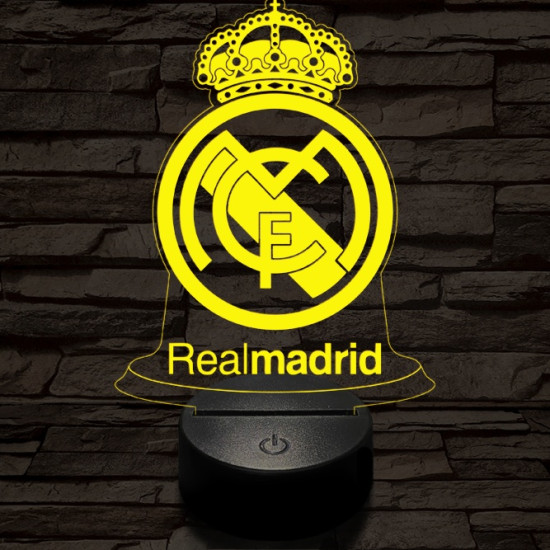 Real Madrid CF 3D led lámpa