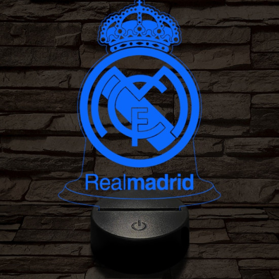 Real Madrid CF 3D led lámpa
