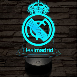 Real Madrid CF 3D led lámpa