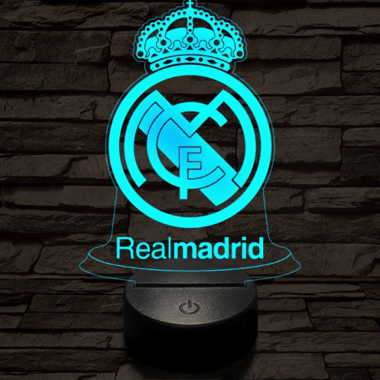 Real Madrid CF 3D led lámpa