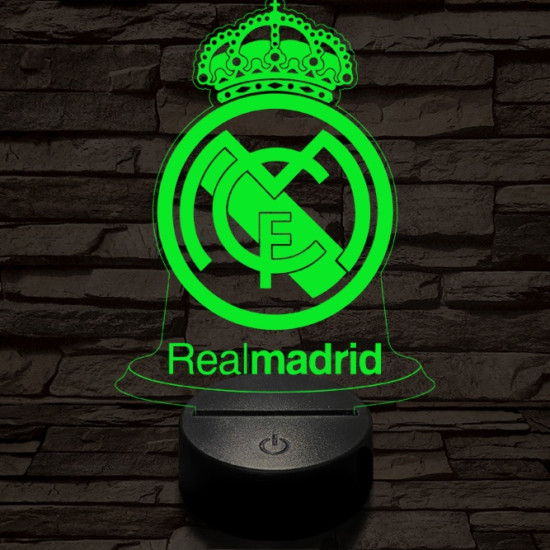 Real Madrid CF 3D led lámpa