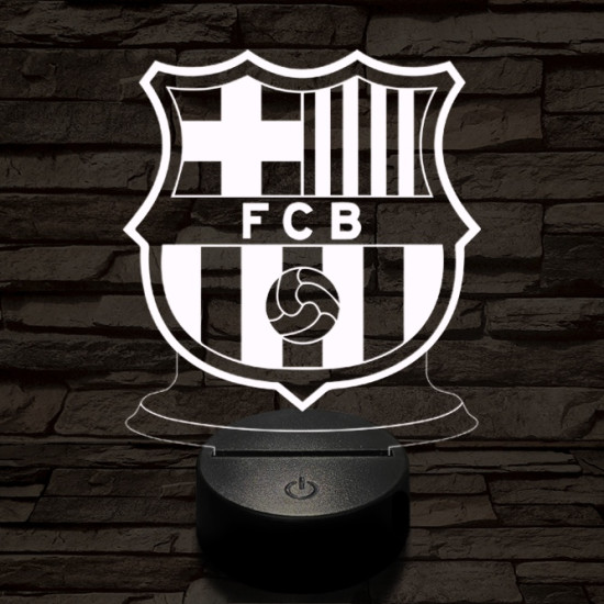 Barcelona 7 színű 3D led lámpa