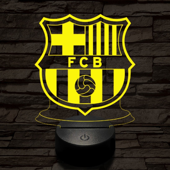 Barcelona 7 színű 3D led lámpa