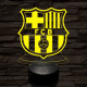 Barcelona 7 színű 3D led lámpa