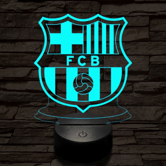 Barcelona 7 színű 3D led lámpa