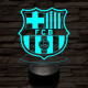 Barcelona 7 színű 3D led lámpa