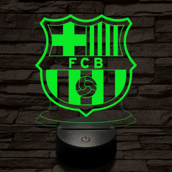 Barcelona 7 színű 3D led lámpa