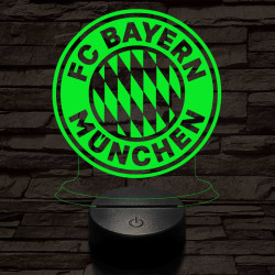Bayern München 7 színű 3D led lámpa