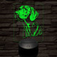 Vizsla-fej  7 színű 3D led lámpa