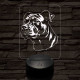 Staffordshire terrier-fej 7 színű 3D led lámpa