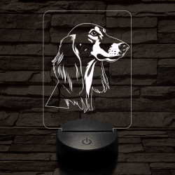 Perzsa agár-fej 7 színű 3D led lámpa