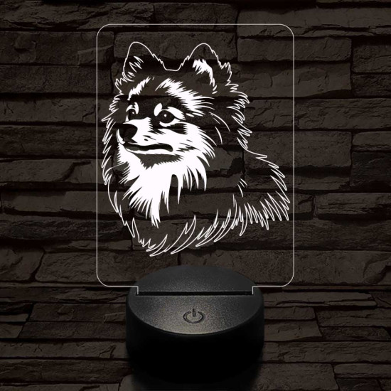 Törpespicc-fej 7 színű 3D led lámpa