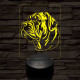 Nápolyi masztiff kutya 7 színű 3D led lámpa