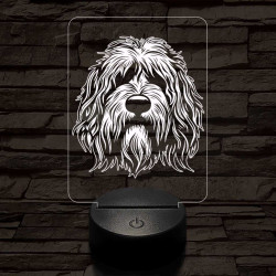 Komondor 7 színű 3D led lámpa