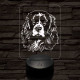 Cavarlier king charles spániel 7 színű 3D led lámpa