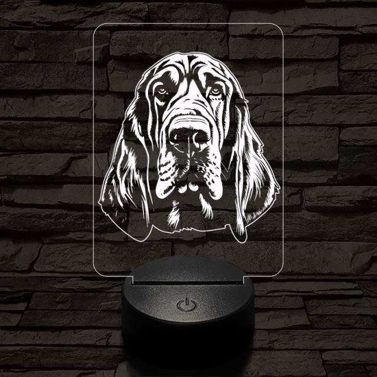 Angol véreb 7 színű 3D led lámpa
