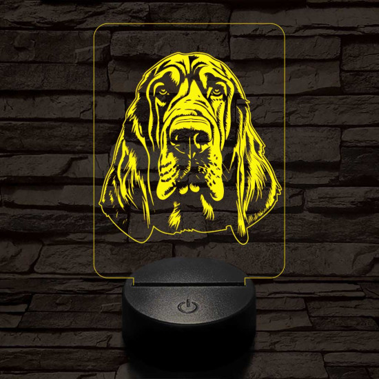 Angol véreb 7 színű 3D led lámpa