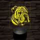 Kínai shar-pei 7 színű 3D led lámpa
