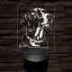 Amerikai rókakopó-fej 7 színű 3D led lámpa