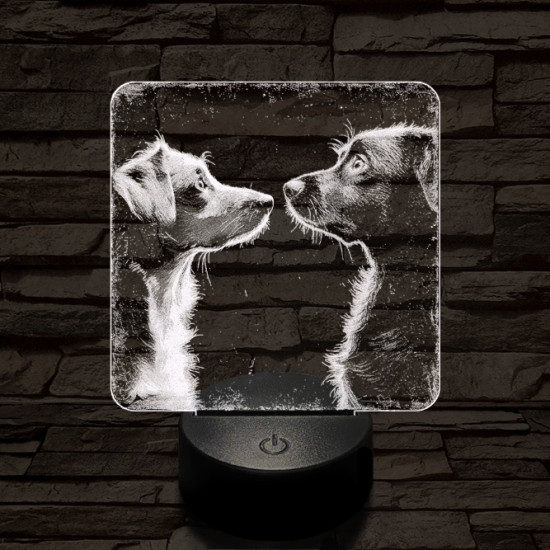 Susi és Tekergő 7 színű valósághű 3D led lámpa