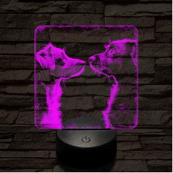 Susi és Tekergő 7 színű valósághű 3D led lámpa