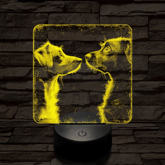 Susi és Tekergő 7 színű valósághű 3D led lámpa