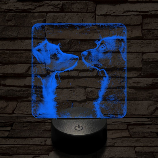 Susi és Tekergő 7 színű valósághű 3D led lámpa