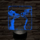 Susi és Tekergő 7 színű valósághű 3D led lámpa