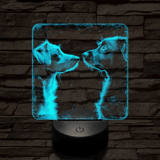 Susi és Tekergő 7 színű valósághű 3D led lámpa