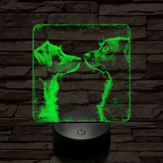 Susi és Tekergő 7 színű valósághű 3D led lámpa