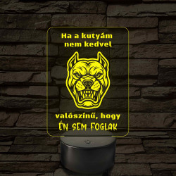 Ha a kutyám nem kedvel – 7 színű, színváltós LED lámpa