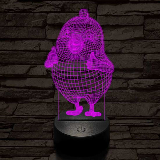 Oké csibe 7 színű 3D led lámpa