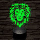 Szelíd oroszlán 3D led lámpa