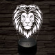 Szelíd oroszlán 3D led lámpa