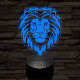Szelíd oroszlán 3D led lámpa