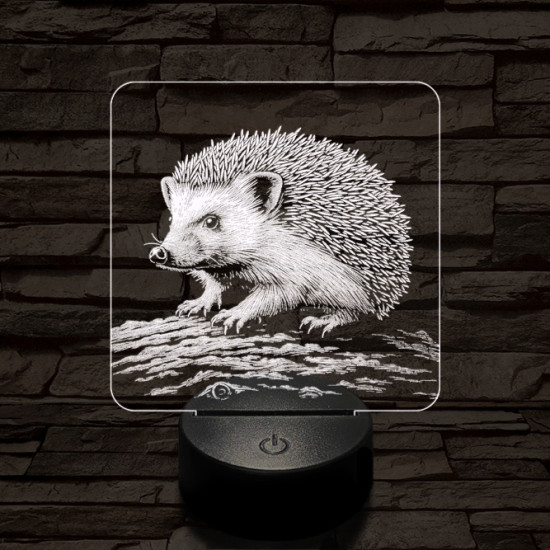 Süni kapaszkodik 7 színű valósághű 3D led lámpa